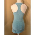 Lululemon  Aqua Blue White Micro Stripe Cool Racerback Tank Top Size 4 Photo 1