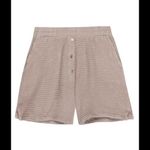 DONNI. waffle knit boxer shorts Pearl button fall classic revolve in stone grey Gray Photo 1
