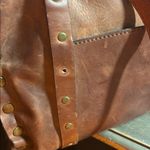 Patricia Nash  Weathered Brown Leather Studded Handbag - Large Photo 6