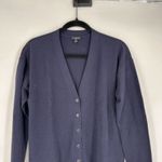 Talbots  Dark‎ Navy Blue Girlfriend/Boyfriend Cardigan Sweater Size Large Petite Photo 4