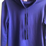 Victoria's Secret Victoria’s Secret Sweatshirt VSX Sport Blue Sweatshirt Cowl Neck Sz S EUC Photo 3