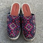 American Eagle  Embroidered Mule Platform Espadrille Shoes size 8 Photo 0