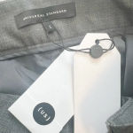 Universal Standard ‎ Silvia Slim Cut Trousers in Castlerock Grey Size 2 NWT Photo 3