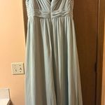 Revelry Kiera Chiffon Dress in Sage Green Size 4 Photo 5