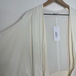 Reformation  Winslow Dress White Ivory Maxi Wrap Kimono Wedding Womens New Large Photo 3