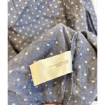 Old Navy  Womens Blue Polka Dot Long Sleeve Button Down Shirt Top‎ L Photo 3