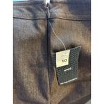 New York Clothing Company Brown Skirt w/ Metal Button Trim – Size 10, NWT Photo 6