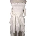 Aura High Low Eyelet Dress White Medium Bridal Shower New Photo 12