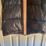 ZARA Woman Down Puffer Coat Black Faux Fur Trim Hooded Longline Jacket Large Photo 7