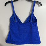 Catalina  Tankini Top Crochet Look Elephant Center Detail Dark Blue Size 2XL Photo 11
