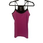 Aerie Fit Pink & Black Womens Tank Top Nylon/Spandex Size Large Photo 1