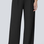 Halara  Flex High Waist Body Sculpt Wide Leg Knit Pants Trousers Black XS Photo 0