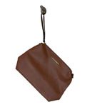 Steve Madden  Brown Vegan Leather Oversized Hobo Shoulder Bag & Wristlet Pouch Photo 7