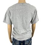 Fruit of the Loom Graphic Print Unisex T Shirt Top Mondays Got Me Like Sloth Gray Blue Small Photo 4