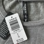 Torrid  Sleep Heather Gray Lips Heart Pullover Lightweight Sweatshirt Sz 0(L)(12) Photo 5