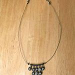 Handmade Vintage Crystal Choker Necklace 3" extend Photo 3