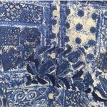 Vintage Jukebox Blue Patchwork Bandana Print Long Sleeve Button Down Shirt Size XL Photo 2