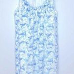 ZARA Basic Blue and White Sleeveless Floral Dress Size M Photo 0
