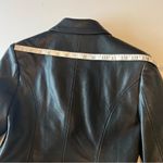 None Faux Leather double breasted fitted blazer jacket, size XS/S, NWOT Photo 10