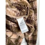 PacSun NEW  Womens Plaid Fuzzy Fury Cosy Jacket Shacket Size XS/S Brown Photo 5