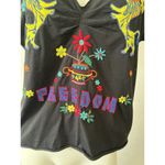 Jw Jonny Was Los Angeles The Horgan Black Freedom Flower Embroidered Tee Large Photo 1