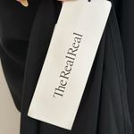 Amanda Uprichard Silk Black Midi Dress Sleeveless Fit & Flare Women's Size Large Photo 1