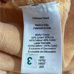 Coldwater Creek NWT Linen Blend Capris Size 10P Lace Accent Pants in Sherbet Photo 3