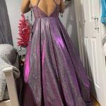 JVC purple holographic dress new never worn out Photo 5