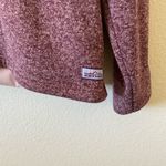 Orvis  Maroon Quarter-Zip Pullover Sweaterknit Size Large Fleece Photo 3