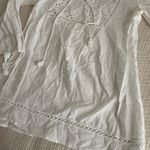 Gianni Bini  White Lace Detail Women's swim suit cover up Medium 100% cotton Photo 2