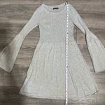 American Eagle Outfitters Women Light Gray Long Sleeve Fit & Flare Dress Size S Photo 14