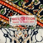 Boho Flare Sleeve Large Print Thailand Maxi Dress Cover Up Vacation Island Brown Photo 8