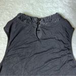 TCEC Black Floral Lace Sleeveless Cropped Top Photo 6