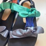 Stuart Weitzman  Bandeau Sport Sandal Teva Style Satin Bow Strap Size 7.5 Adjusts Photo 2