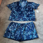 Flora Nikrooz Flora by  Floral Satin Pajama Set SIZE XXL Photo 0