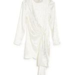 💕RONNY KOBO💕 Ria Side Knot Satin Dress ~ XS White NWT Photo 3