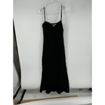 ASTR The Label Open Back Plisse Midi Dress Size Small Black Photo 2