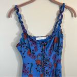 ASTR The Label Women’s Blended Blue Floral Midi Dress Small Photo 3
