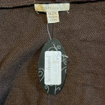 Cozy Casual  Waterfill Knitting Espresso Cardigan Long Sleeve With Pockets S5 Photo 2