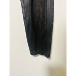 Free People  Black Faux Suede Fitted High Waisted Straight Legging size Small Photo 7