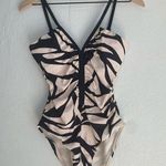 Sanctuary  Black and Cream One Piece Swimsuit Photo 0