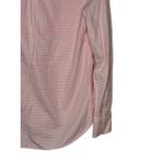 J.Crew Women's Top Shirt Embroidered Striped Long Cuffed Sleeve Button Pink XS Orange Photo 7