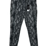 EXPRESS  NWT Gray Black Snakeskin Print Stretch High Rise Ankle Legging Pants Photo 0