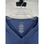 Jaanuu  One Pocket Scrub Top Womens Large J86010 Navy Blue ESBC V Neck Pullover L Photo 2