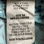 VTG Dby 90s Dress Womens Sz 3/4 Blue Floral Babydoll Boho Retro Festival Y2K Photo 10