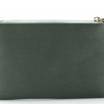 J.Crew NEW  Colorblock Saffiano Leather Clutch Blue Photo 1