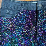 Mustard Seed Black denim sequin skirt Photo 1