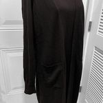 Joan Rivers  Dress • Medium • Solid Black Sweater Knit Twinset Dress Photo 1