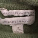 Charter Club  Olive Green Crop Cashmere Pullover Top Small Fall Photo 5