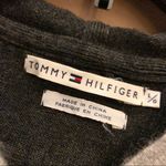 Tommy Hilfiger  Vintage 90’s Hooded Lambswool Rabbit Hair Cardigan Sweater Grey L Photo 2
